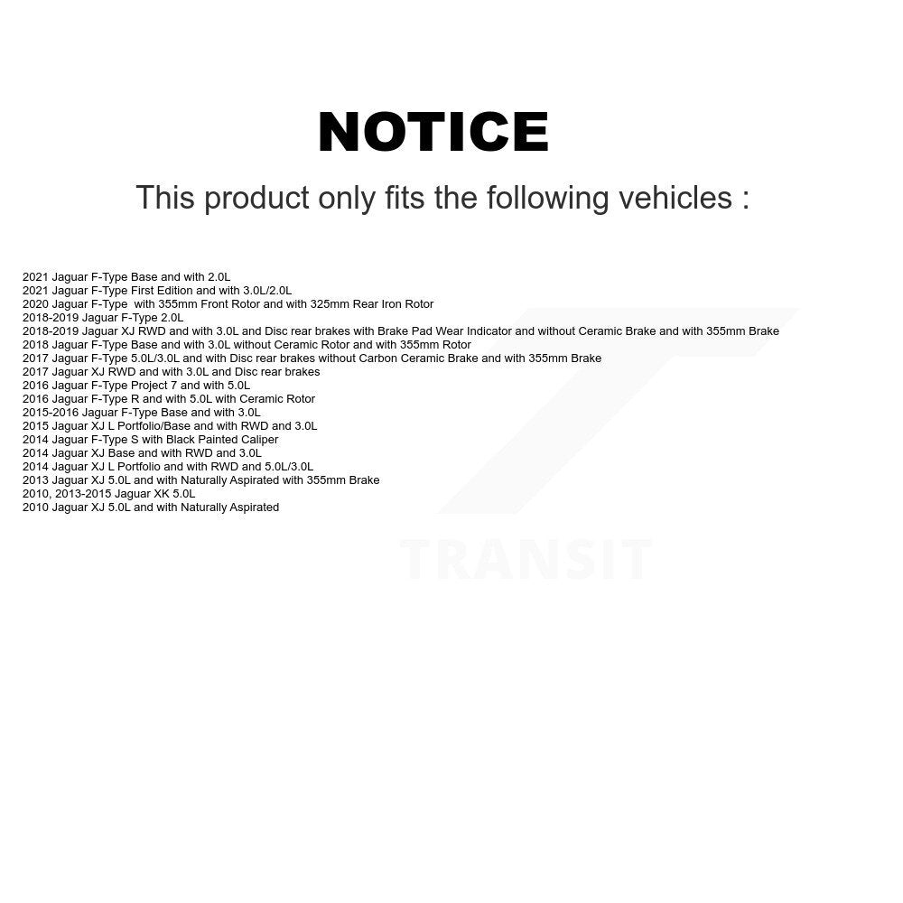 Capteur d'usure des plaquettes de frein avant pour Jaguar F-Type XJ XK SEN-2BWS0308