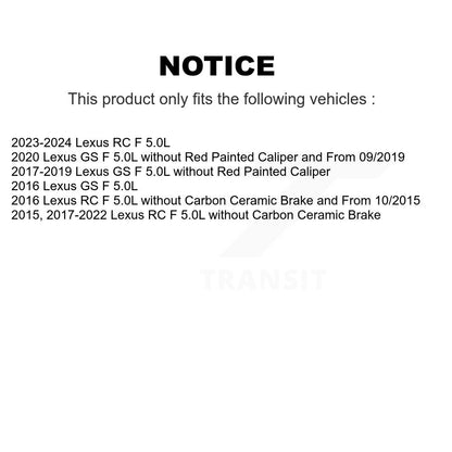 Capteur d'usure des plaquettes de frein avant, pour Lexus RC F GS 5.0L SEN-2BWS0392