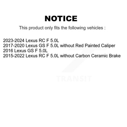 Capteur d'usure des plaquettes de frein arrière pour Lexus RC F GS 5.0L SEN-2BWS0393