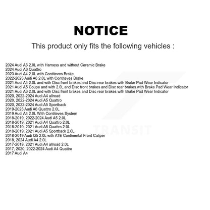 Capteur d'usure des plaquettes de frein avant, pour Audi Q5 A4 Quattro A5 Sportback allroad A6