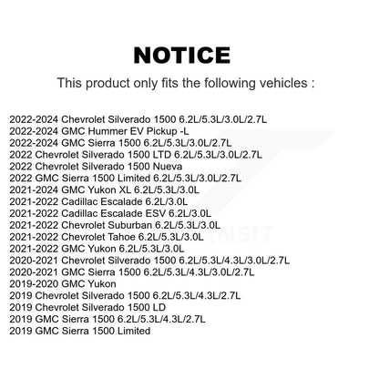 Capteur d'usure des plaquettes de frein avant, pour GMC Chevrolet Silverado 1500 Sierra Limited XL