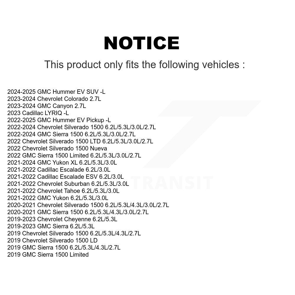 Capteur d'usure des plaquettes de frein arrière, pour GMC Chevrolet Silverado 1500 Sierra Limited XL