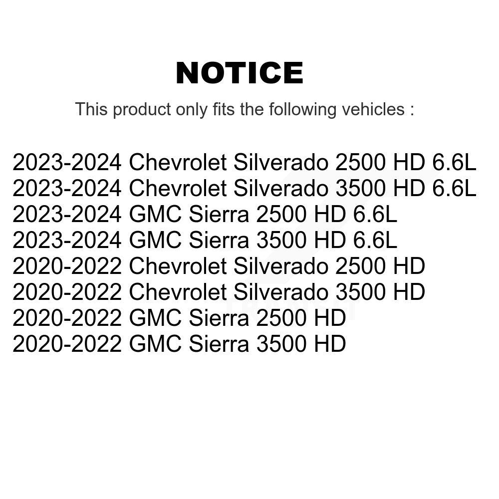 Capteur d'usure des plaquettes de frein avant, pour GMC Chevrolet Sierra 2500 HD Silverado 3500