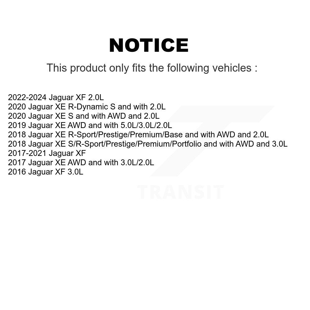 Capteur d'usure des plaquettes de frein avant pour Jaguar XE XF SEN-2BWS0486