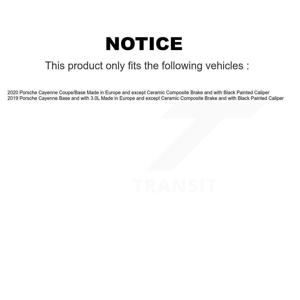 Plaquettes de frein avant Capteur d'usure pour Porsche Cayenne SEN-2BWS0506