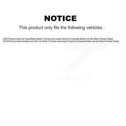 Plaquettes de frein avant Capteur d'usure pour Porsche Cayenne SEN-2BWS0506