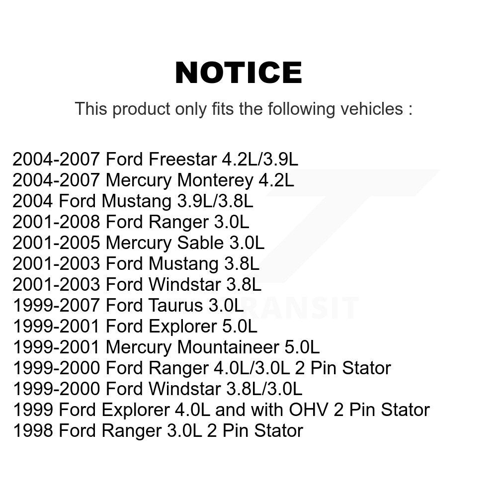 Capteur de Position d'arbre à cames moteur pour Ford Ranger Mustang Taurus Freestar Windsta