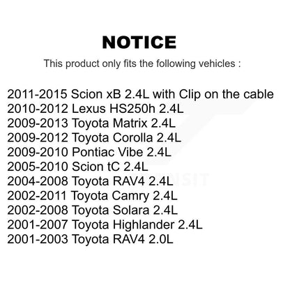 Capteur de Position de vilebrequin de moteur pour Toyota Corolla Camry Matrix RAV4 Pontiac