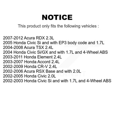 Capteur de coup d'allumage (détonation) pour Honda CR-V Civic Accord Acura RDX Elemen