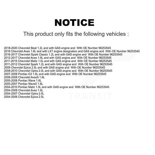 Capteur de coup d'allumage (détonation) pour Chevrolet Pontiac Wave Aveo Aveo5 Optra