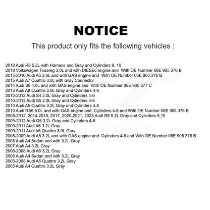 Capteur de coup d'allumage (détonation) pour Audi Q5 A6 Quattro S4 S5 R8 A5 A4 A8 A7