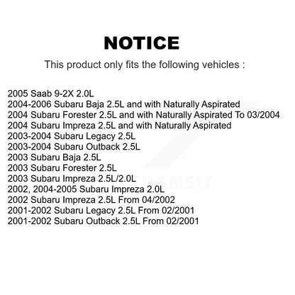 Capteur de coup d'allumage (détonation) pour Subaru Impreza Forester Outback Legacy