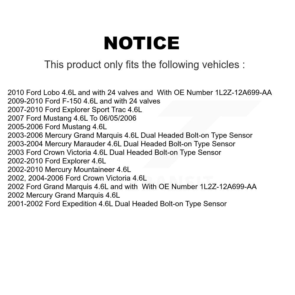Capteur de coup d'allumage (détonation) pour Ford F-150 Mustang Explorer Sport Trac