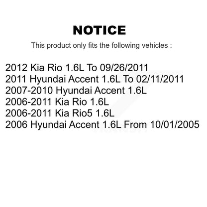 Capteur de coup d'allumage (détonation) pour Hyundai Accent Kia Rio Rio5 1,6 l