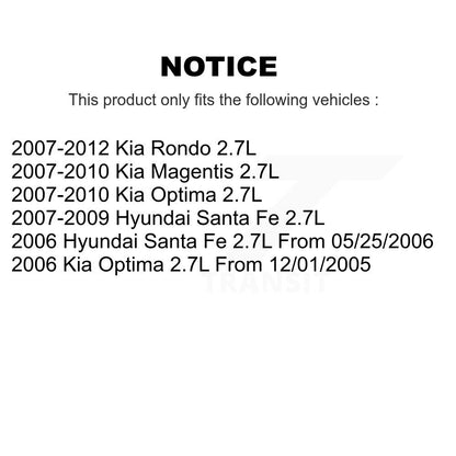 Capteur de coup d'allumage droit (détonation) pour Hyundai Santa Fe Kia Rondo Optima