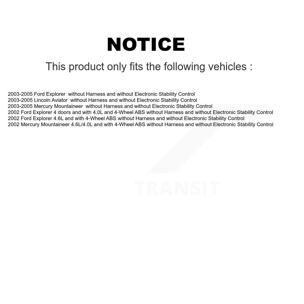 Capteur de vitesse de roue ABS arrière, pour Ford Explorer Lincoln Aviator Mercury