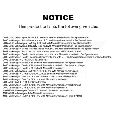 Capteur de vitesse de véhicule pour Volkswagen Golf City Jetta Beetle Audi TT SEN-2VSS0019
