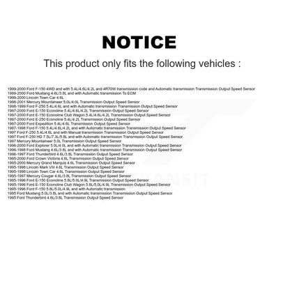 Capteur de vitesse de véhicule pour Ford F-150 Mustang Explorer F-250 HD Mercury Lincoln