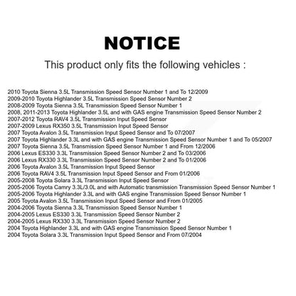 Capteur de vitesse de véhicule pour Toyota RAV4 Sienna Highlander Lexus Camry RX350 RX330