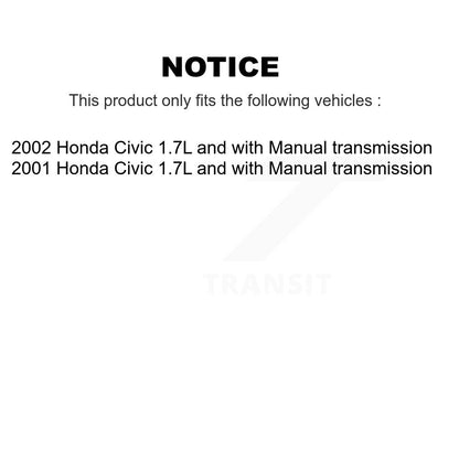Capteur de vitesse de véhicule pour Honda Civic 1,7 l 2001 – 2002 avec transmission manuelle