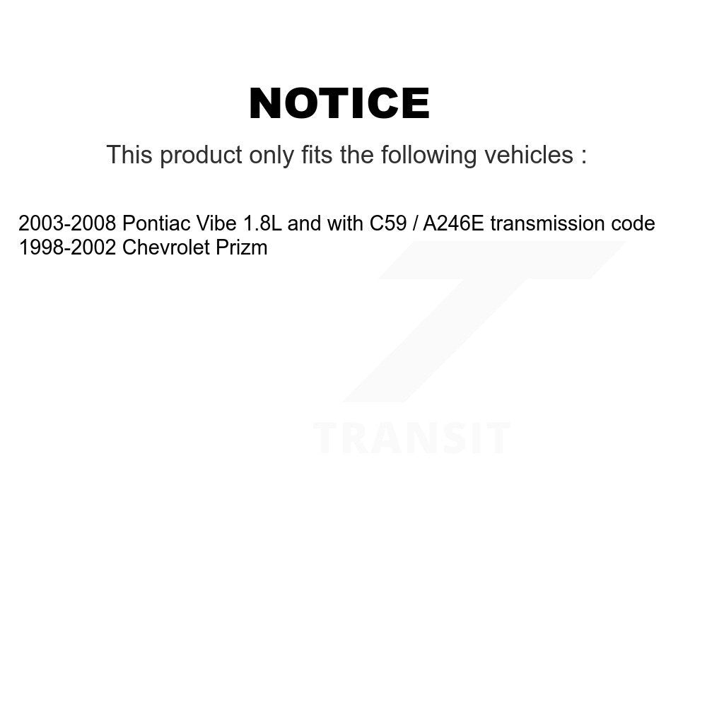 Capteur de vitesse de véhicule pour Pontiac Vibe Chevrolet Prizm SEN-2VSS0144