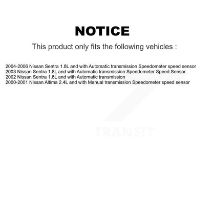 Capteur de vitesse de véhicule pour Nissan Sentra Altima SEN-2VSS0152