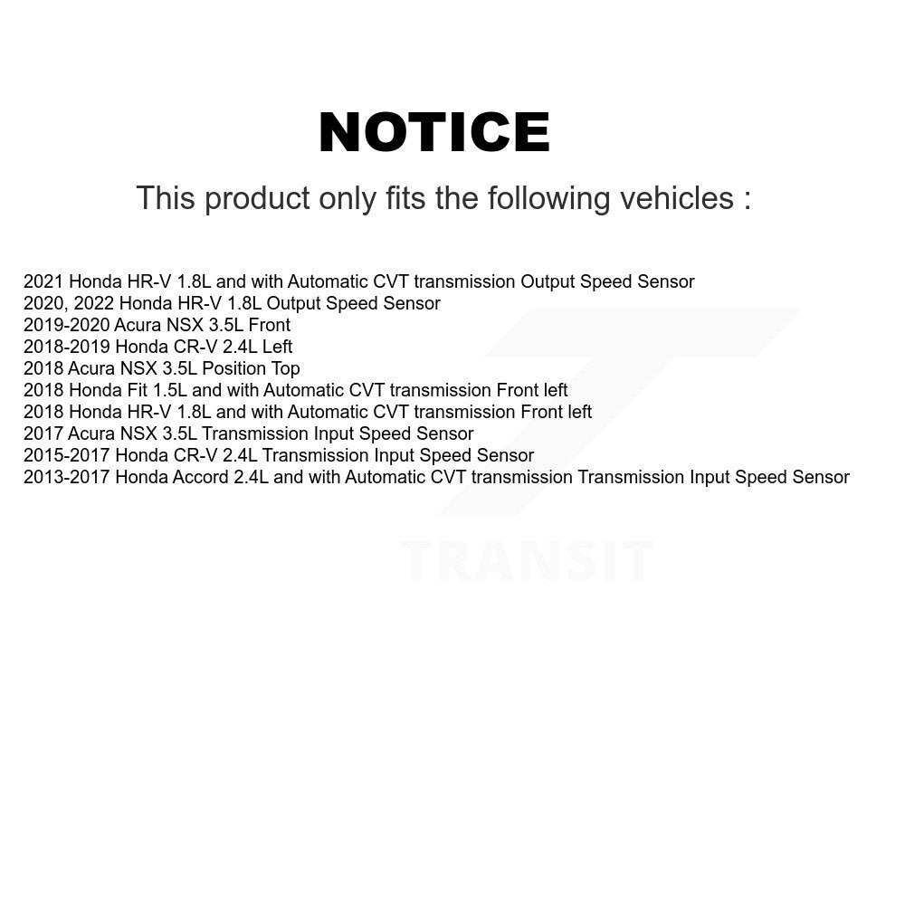 Capteur de vitesse de véhicule pour Honda CR-V Accord HR-V adapté à Acura NSX SEN-2VSS0538