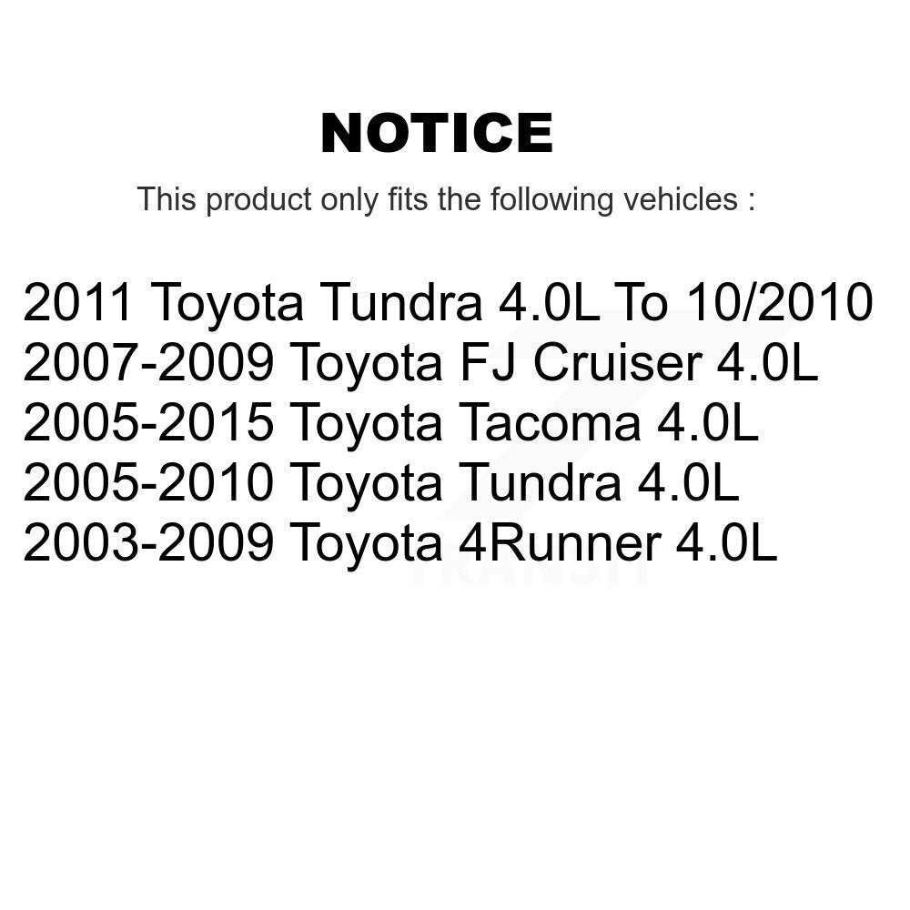 Solénoïde de distribution variable de moteur droit (VVT) pour Toyota Tacoma Tundra FJ