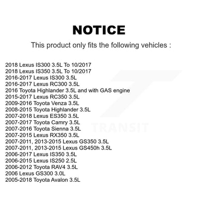 Solénoïde de distribution Variable de soupape de moteur d'échappement (VVT) pour Toyota Camry RAV4 Lexus