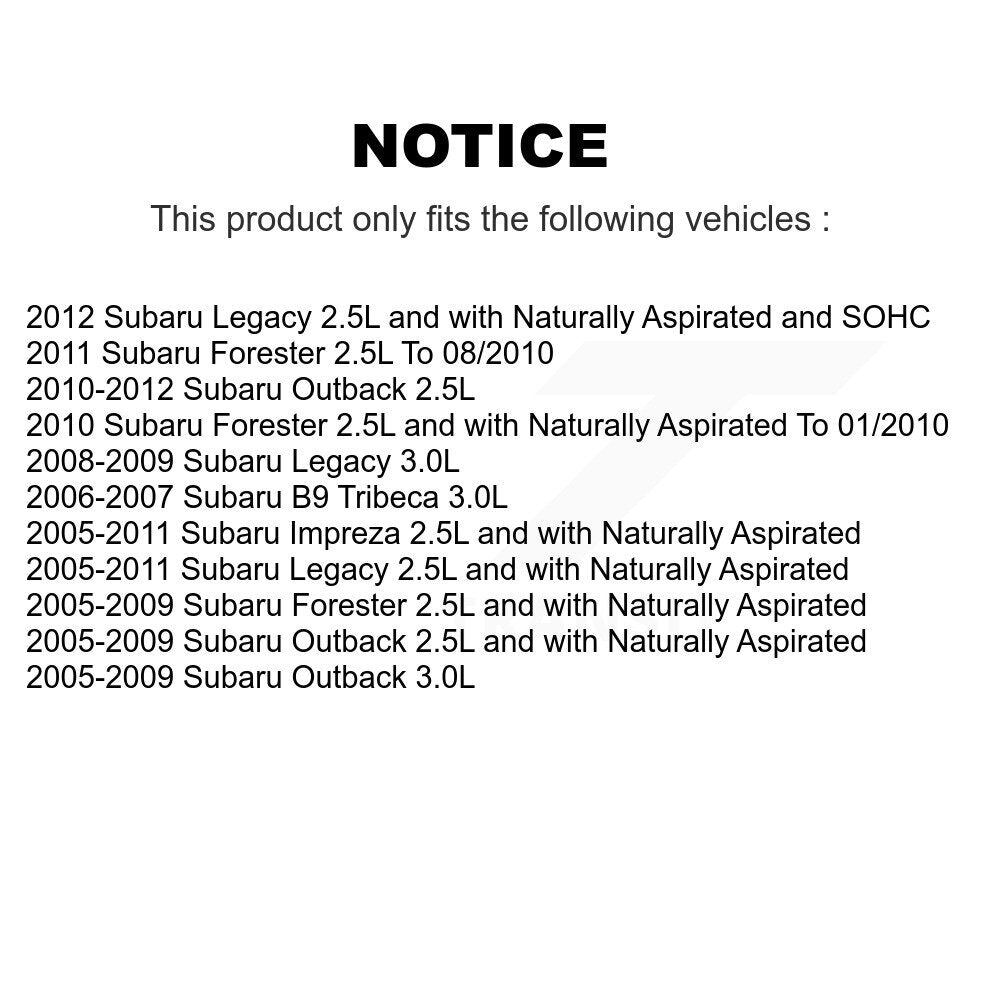 Solénoïde de distribution variable de moteur (VVT) pour Subaru Impreza Forester Outback