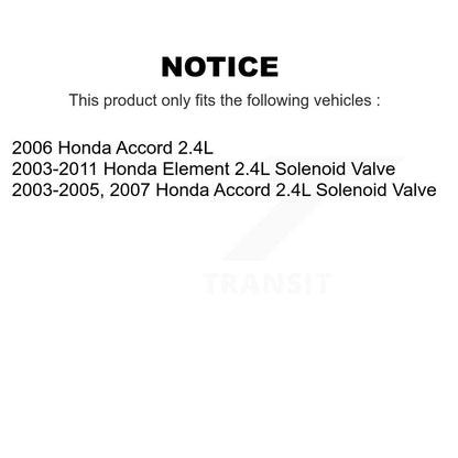 Solénoïde de distribution variable de moteur (VVT) pour élément Honda Accord 2,4 l