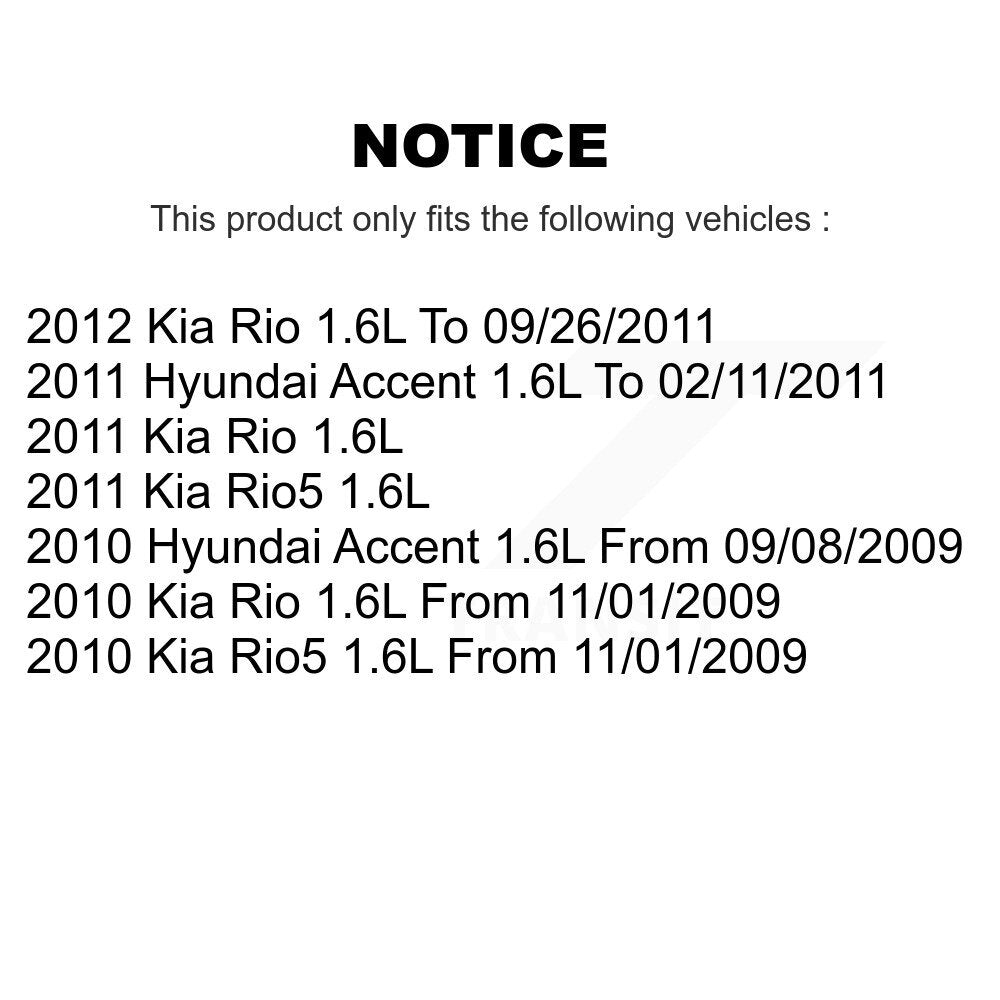 Solénoïde de distribution Variable de soupape de moteur (VVT) pour Hyundai Accent Kia Rio Rio5 1.6