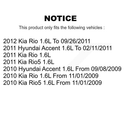 Solénoïde de distribution Variable de soupape de moteur (VVT) pour Hyundai Accent Kia Rio Rio5 1.6