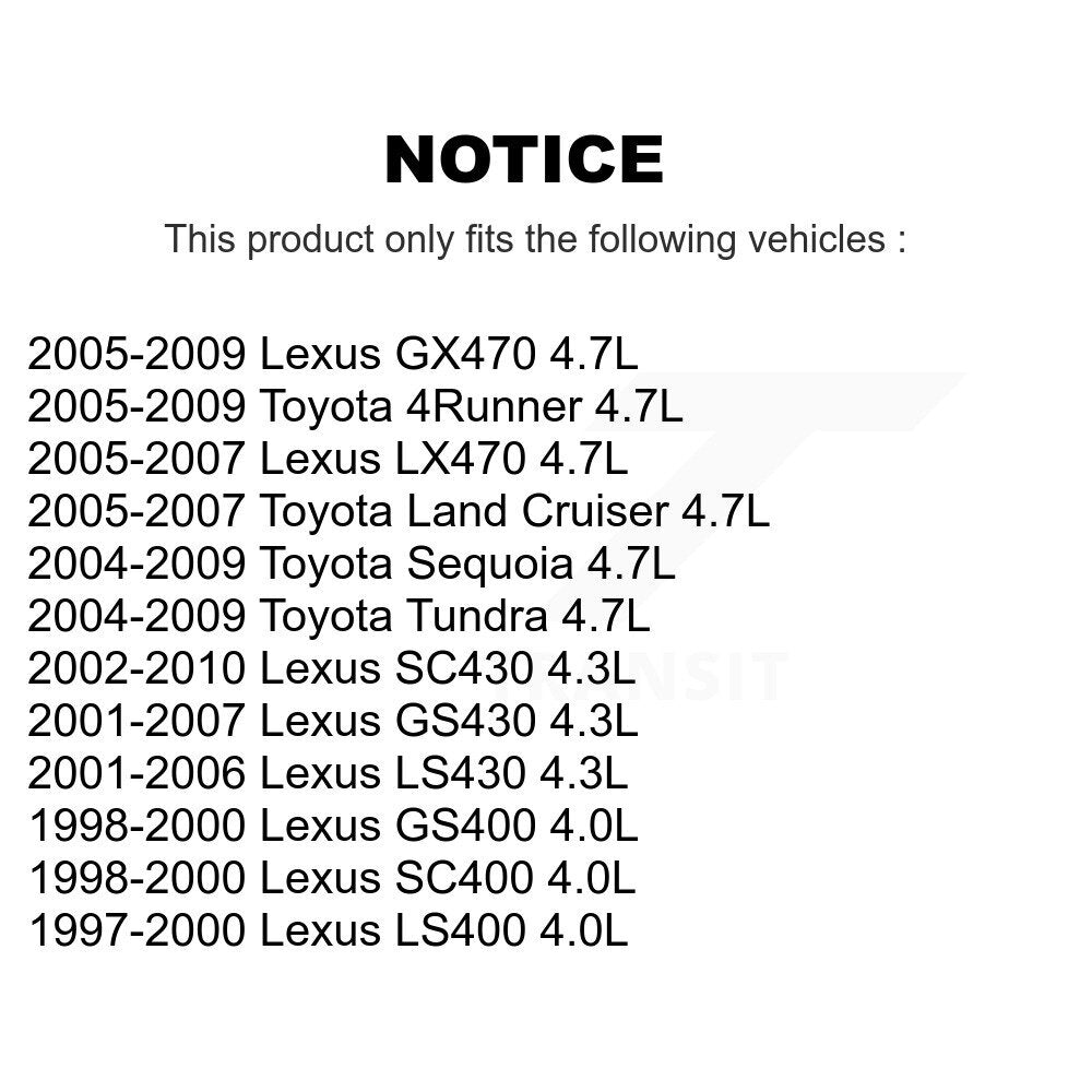 Solénoïde de distribution variable de moteur gauche (VVT) pour Toyota Tundra Lexus 4Runne