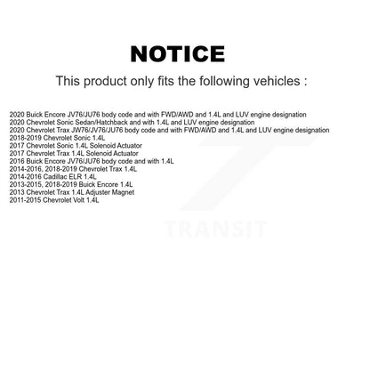 Calage Variable des soupapes du moteur (VVT) pour Chevrolet Trax Buick Encore Sonic Volt