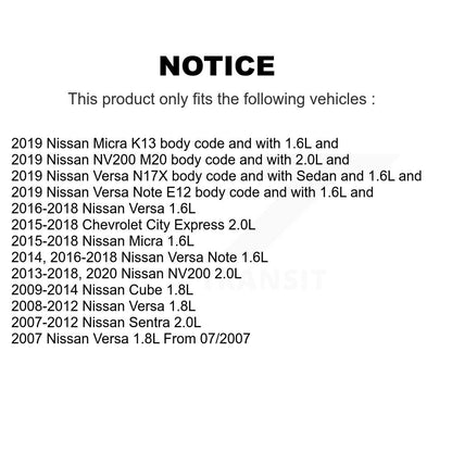 Solénoïde de distribution variable de moteur (VVT) pour Nissan Versa Micra Sentra Note