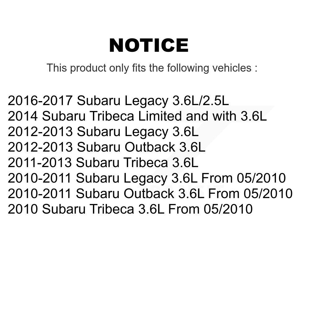 Solénoïde de distribution variable de moteur (VVT) pour Subaru Outback Legacy Tribeca