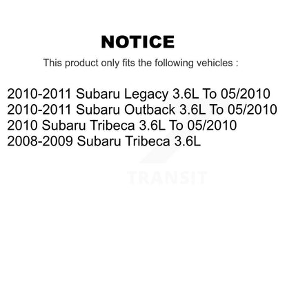 Solénoïde de distribution variable de soupape de moteur droit (VVT) pour Subaru Outback Legacy 3.6