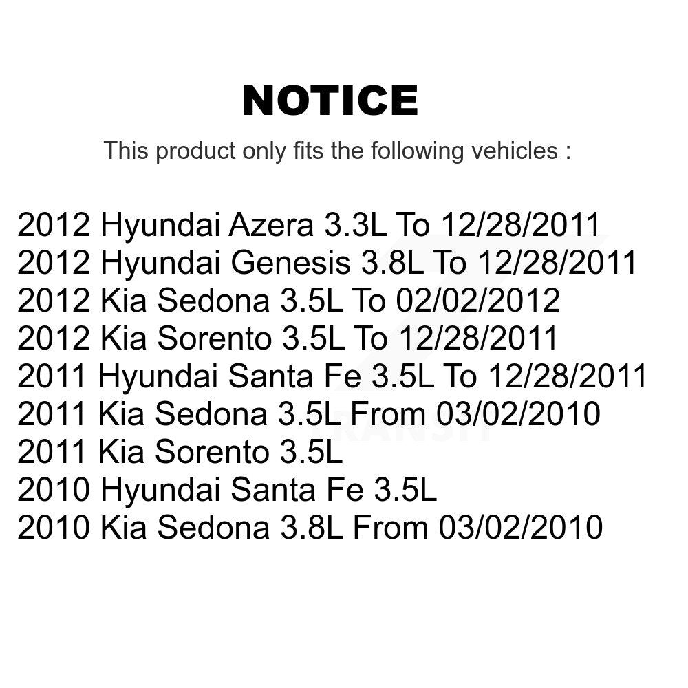 Solénoïde de distribution Variable de moteur (VVT), pour Hyundai Kia Santa Fe Sorento