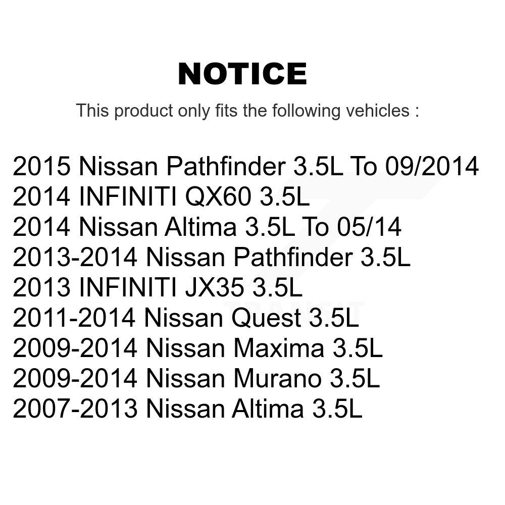 Solénoïde de distribution variable de moteur droit (VVT) pour Nissan Altima Pathfinder