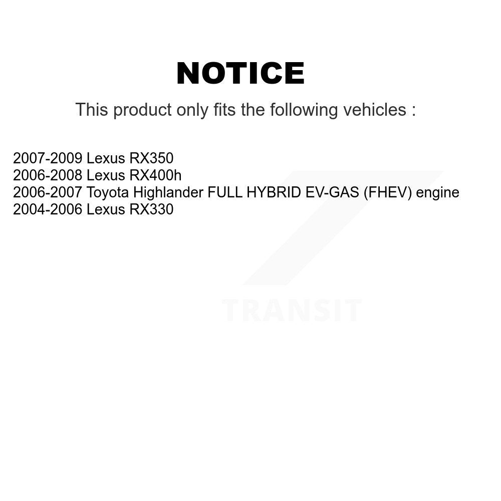 Plaquettes de frein à disque semi-métalliques avant, pour Lexus RX350 RX330 Toyota Highlander