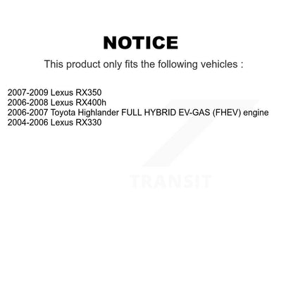 Plaquettes de frein à disque semi-métalliques avant, pour Lexus RX350 RX330 Toyota Highlander