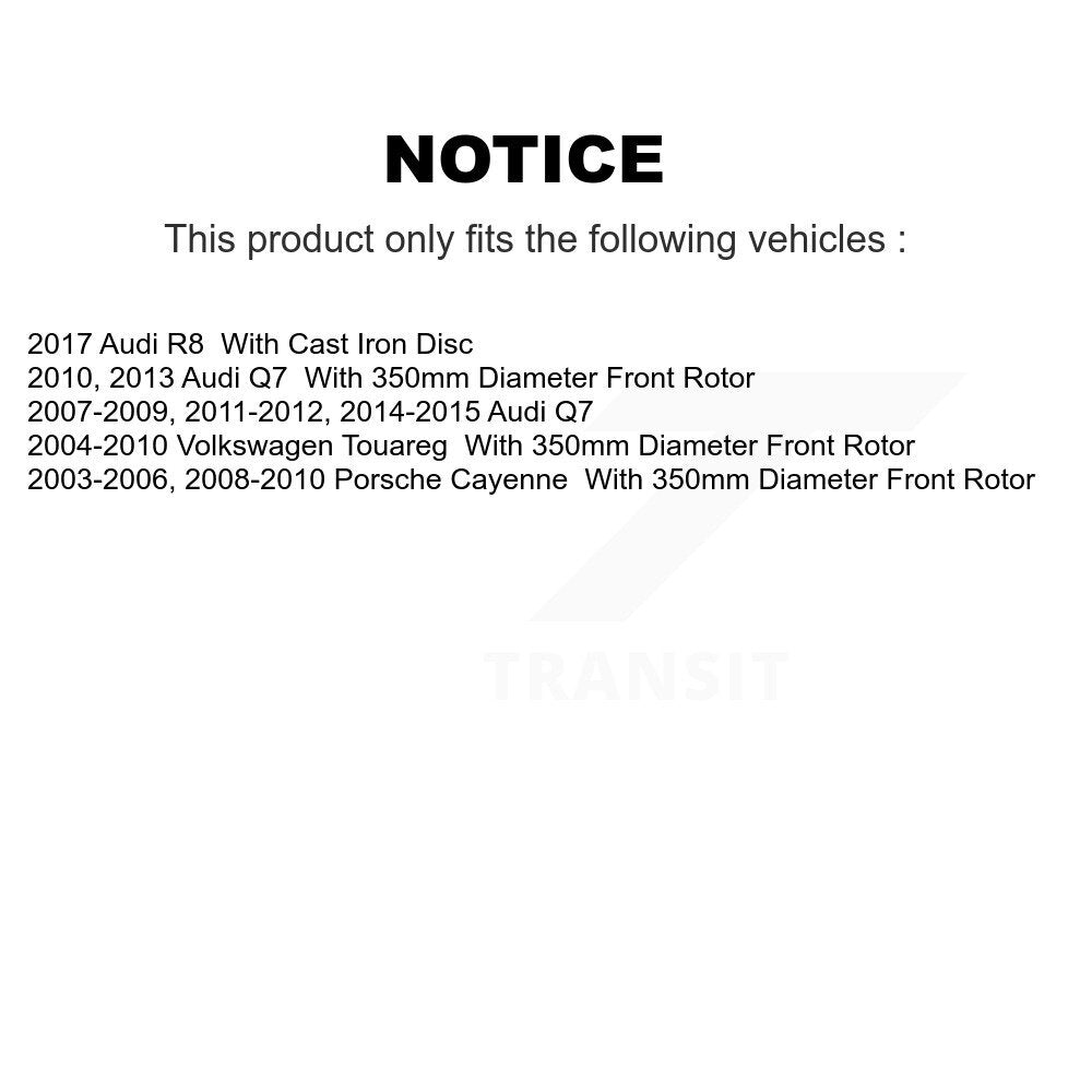 Plaquettes de frein à disque semi-métalliques avant, pour Audi Q7 Porsche Cayenne Volkswagen R8