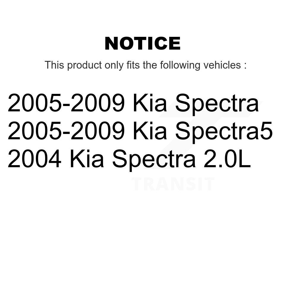 Plaquettes de frein à disque semi-métalliques avant pour Kia Spectra Spectra5 SIM-1074