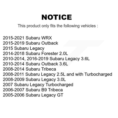 Plaquettes de frein à disque semi-métalliques avant, pour Subaru Outback Forester Legacy WRX B9