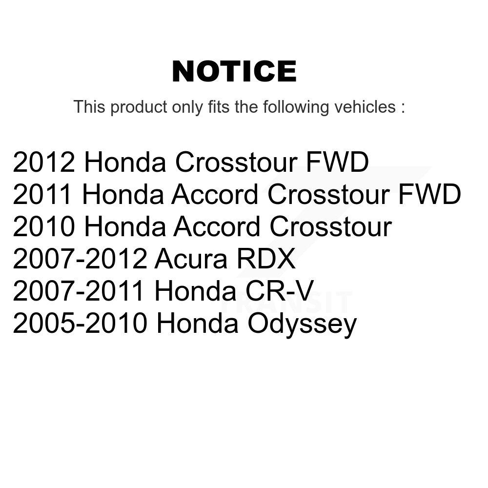 Plaquettes de frein à disque semi-métalliques avant, pour Honda CR-V Odyssey Acura RDX Accord