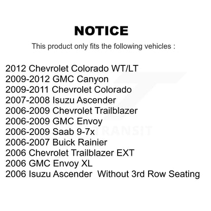 Plaquettes de frein à disque semi-métalliques avant, pour Chevrolet GMC Colorado Trailblazer Envo