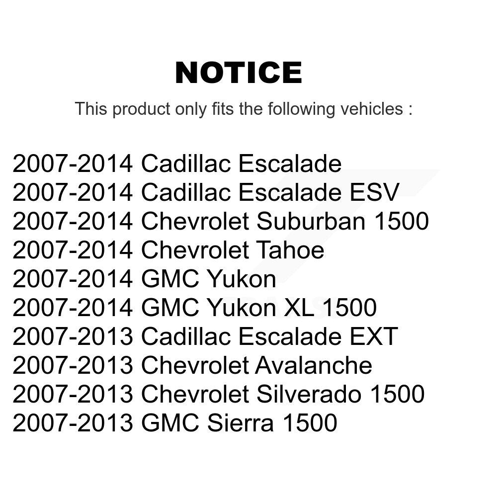 Plaquettes de frein à disque semi-métalliques arrière, pour Chevrolet GMC Sierra 1500 Silverado Taho