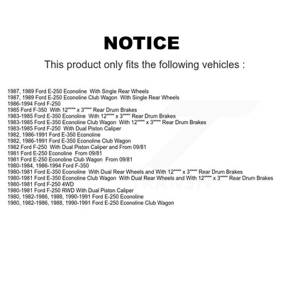 Plaquettes de frein à disque semi-métalliques avant, pour Ford F-250 E-350 Econoline F-350 E-250