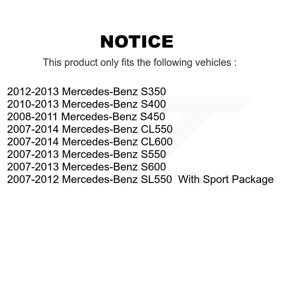 Plaquettes de frein à disque semi-métalliques avant, pour mercedes-benz S550 SL550 S450 CL550 S35